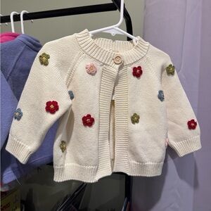 Kids Flower Cardigan NWT 18-24mo BLUEBERRY HILL